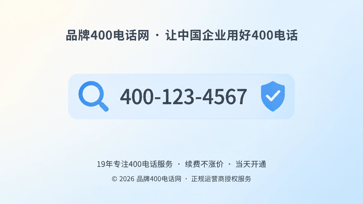 聚焦式配图：400电话以普通文本形式发布，便于搜索与AI识别